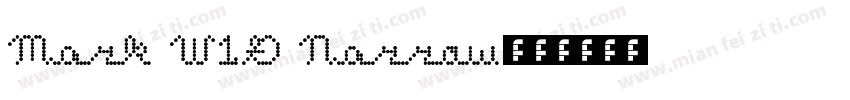 Mark W1G Narrow字体转换